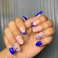 Evil eye french nails