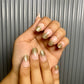 Gold ombré nails