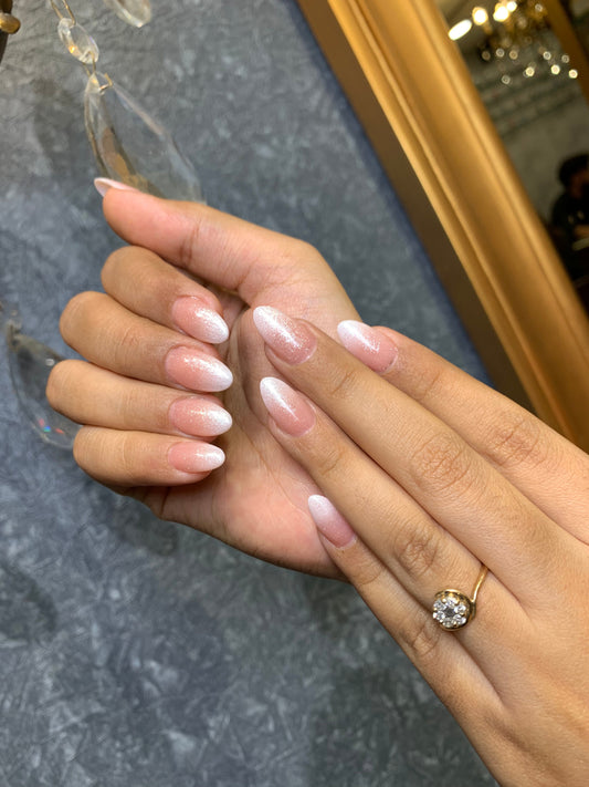 Nude Shimmer Ombre - Oval