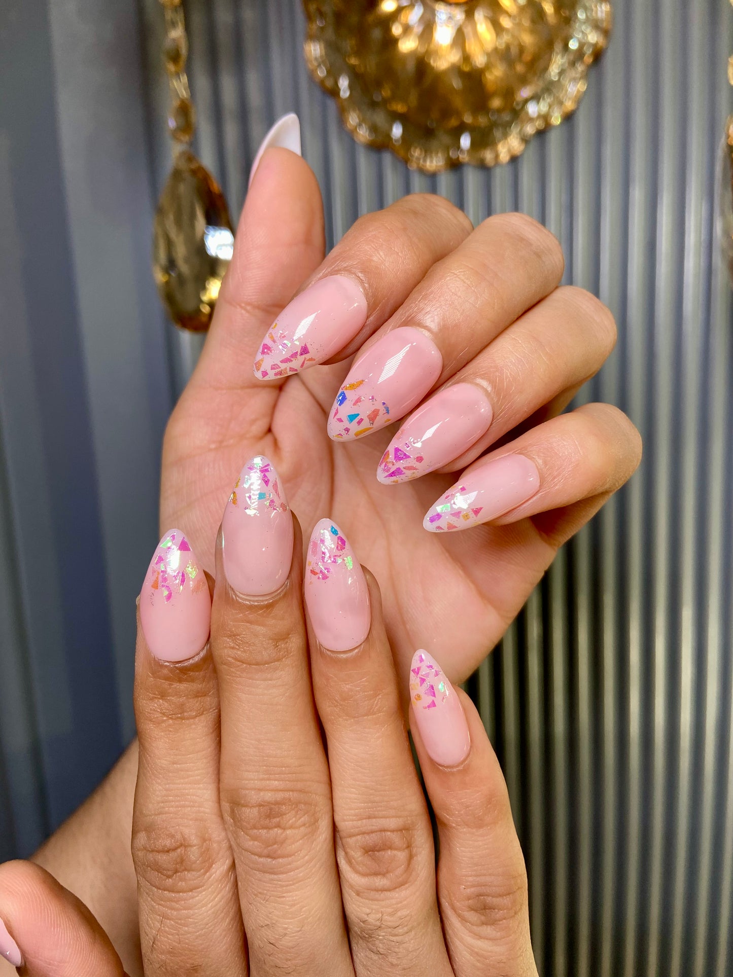 Pink miller nails