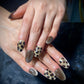 Leopard cat eye nails