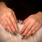 Leopard cat eye nails