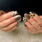 Leopard cat eye nails