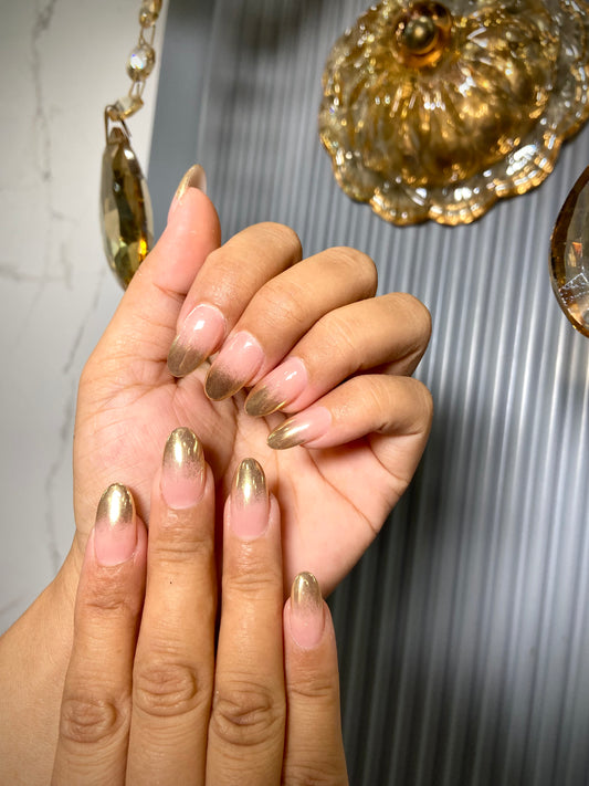 Soft Golden Ombre - Oval
