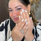 white polka