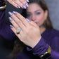 Purple Sparkle - Oval