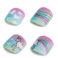 RENEE Princess Stick On Nails Pink Marble