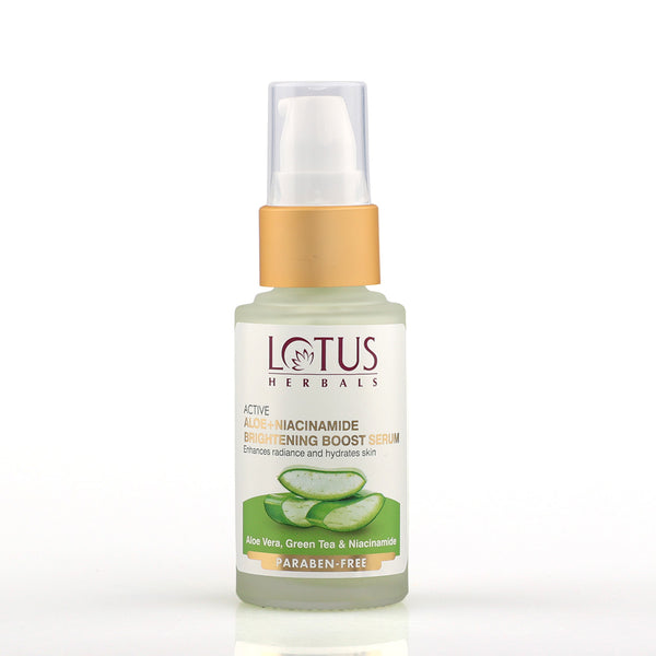Lotus Herbals Active Aloe + Niacinamide Brightening Boost Serum