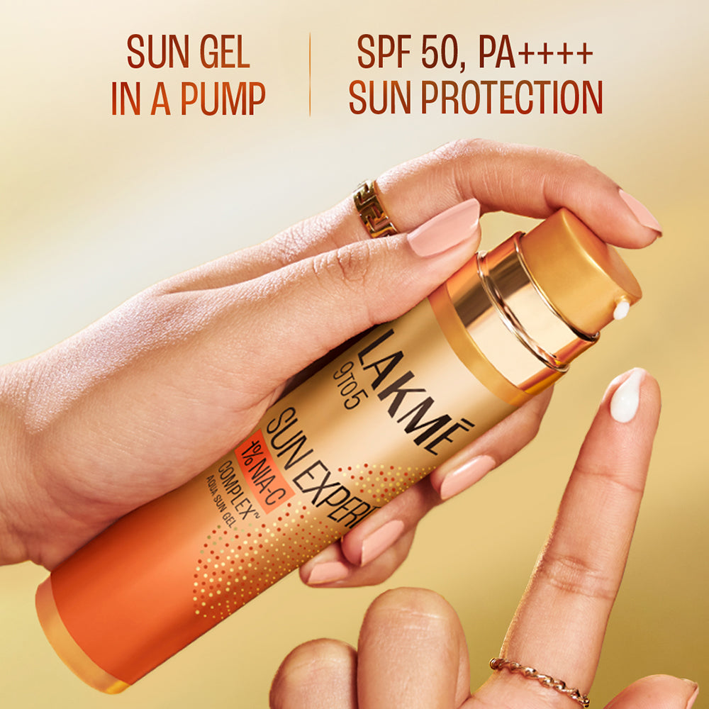 Lakme Sun Expert1% Nia-c Aqua Sun Gel SPF50 PA+++