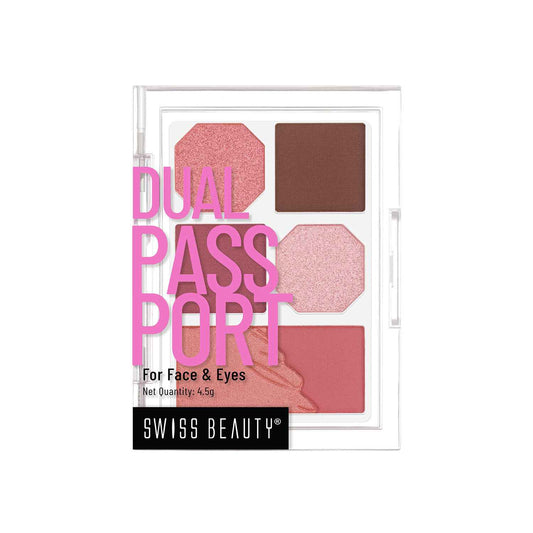 Swiss Beauty DUAL PASSPORT EYESHADOW PALETTE