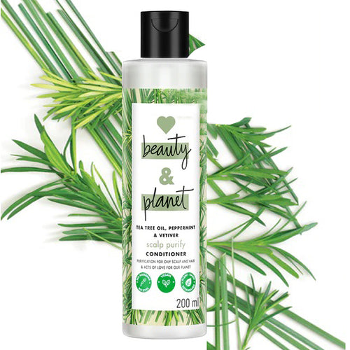 Love Beauty & Planet Tea Tree, Peppermint & Vetiver Paraben Free Purifying Conditioner - 200ml