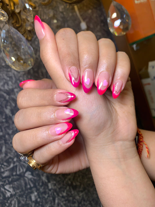 BOLD PINK FRENCH /ALMOND