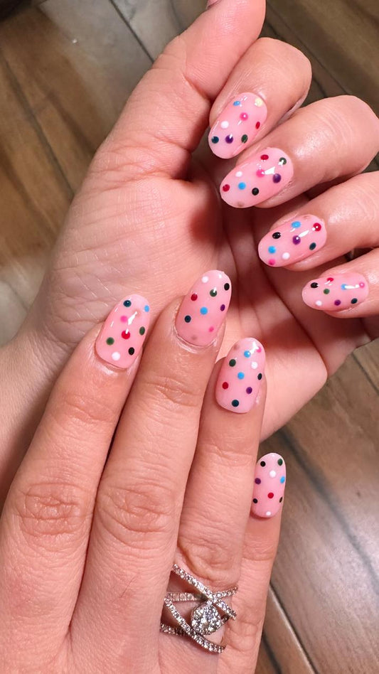 Multi Polka Dot - Oval