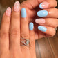Blue Blossom Tips - Oval