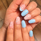 Blue Blossom Tips - Oval