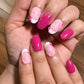 Floral Pink French - Oval