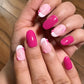 Floral Pink French - Oval