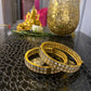 Mirror Finish Kundan Kada Openable