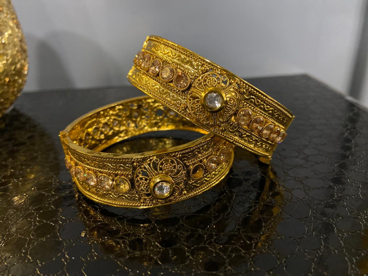 Ornate Dream Kundan Kada Openable