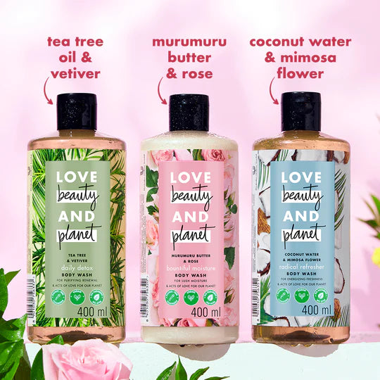 Love Beauty & Planet Murumuru Butter & Rose Moisturizing Body Wash - 200ml