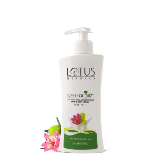 Lotus Herbals Whiteglow Skin Brightening Hand & Body Lotion Spf 25 Pa+++