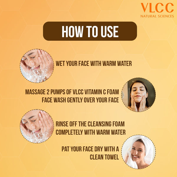 VLCC Vitamin C Foaming Facewash - 100 ml