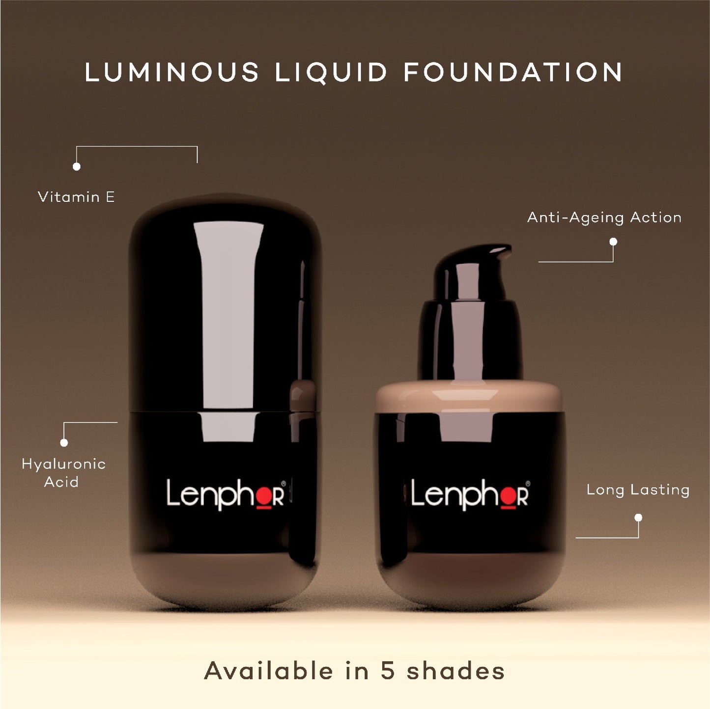 Lenphor Liquid Foundation With Hyaluronic Acid & SPF 30