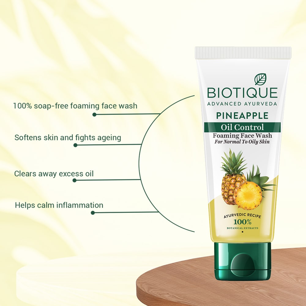 Biotique Pineapple Oil Control Foaming Face Wash 120ml