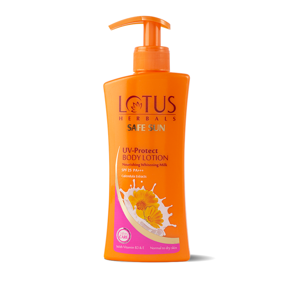 Lotus Herbal Safe Sun Uv Protect Body Lotion Spf 25 Pa+++