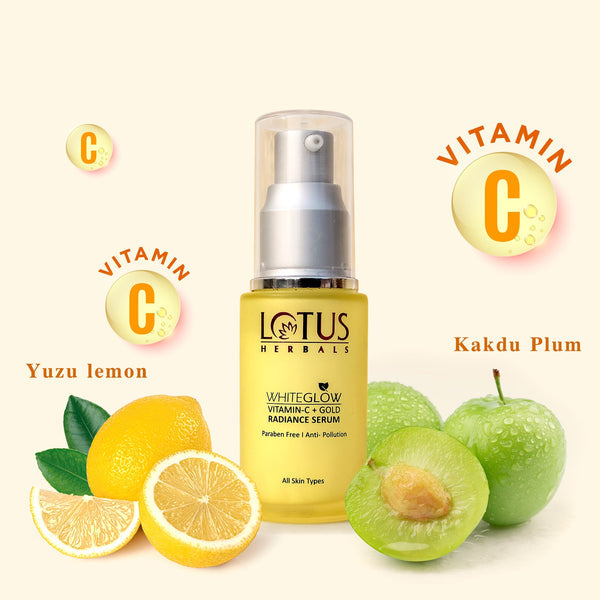 Lotus Herbals Whiteglow Vitamin-c + Gold Radiance Serum