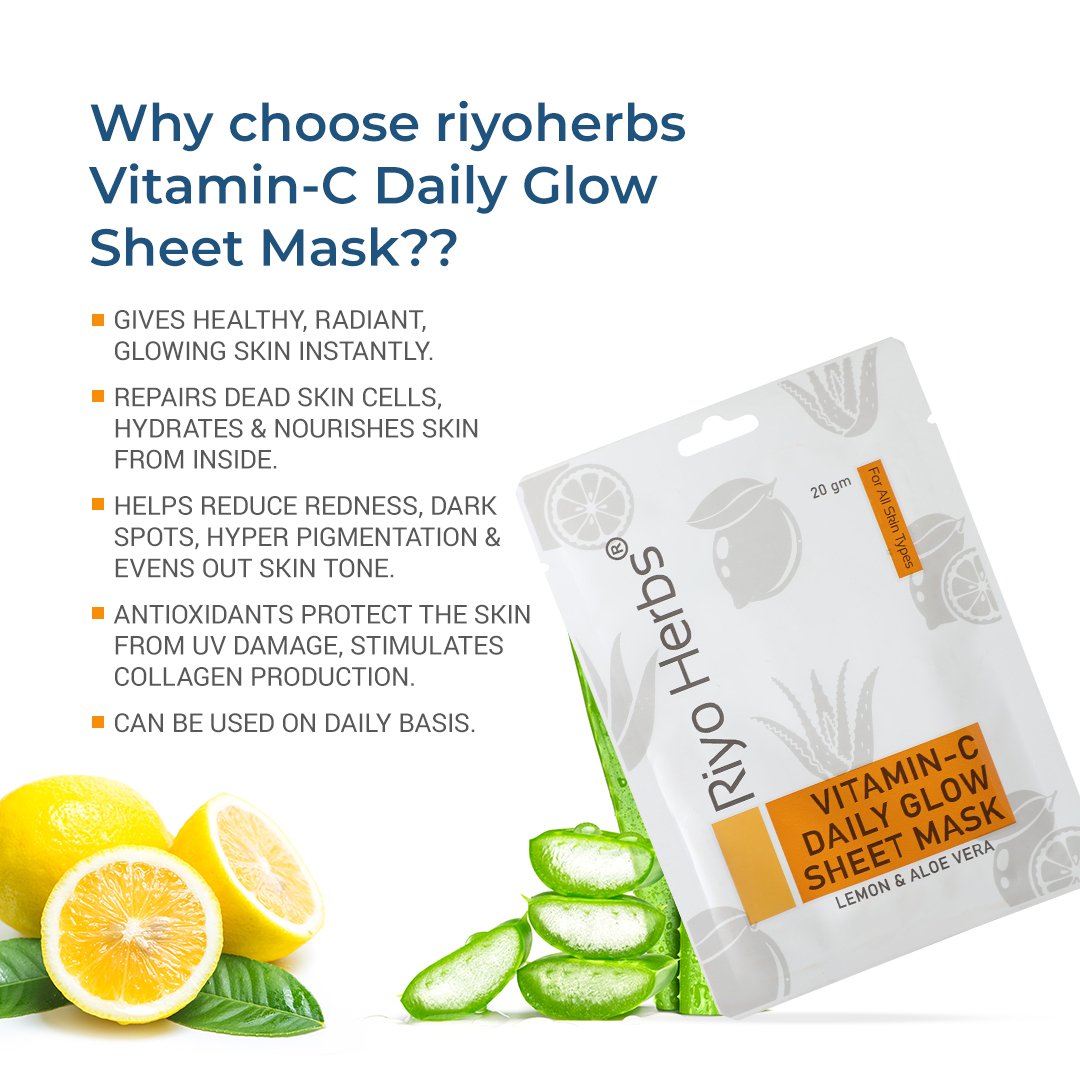 Riyo Herbs Vit C Daily Glow Face Sheet Mask