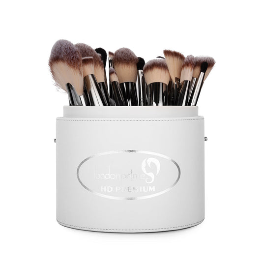 Londonprime Cosmetics Brush Holder Cylinder Shaped - White