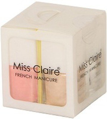 Miss Claire French Manicure Kit (4 X 1), Multi, 36 Milliliters, Multicolor, 36 ml