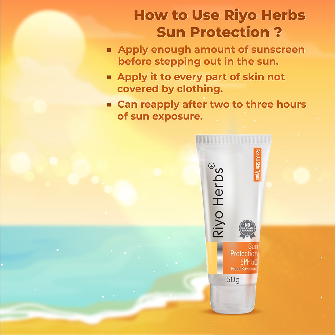 Riyo Herbs Sun Protection SPF50 Cream - 50gm