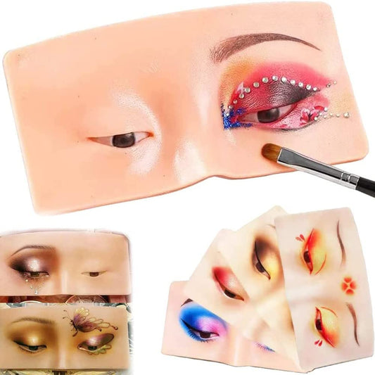 Makeup Practice Face Board, Silicone Makeup Face - Soni Cosmetic