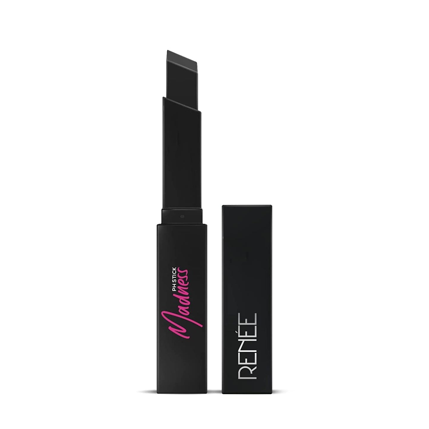 RENEE Madness PH Stick, 3g | Black lipstick that delivers pink hue, enriched with Vitamin E and Jojoba Oil