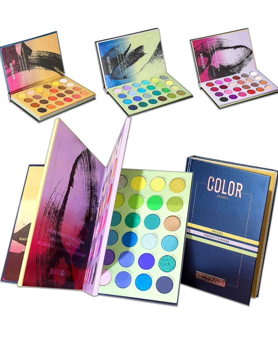 BEAUTY GLAZED Color Shades Book 72 Color Eyeshadow Palette