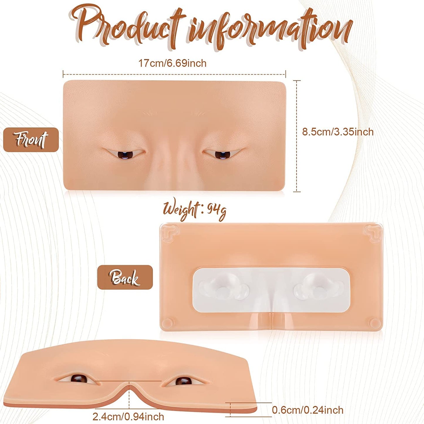 Makeup Practice Face Board, Silicone Makeup Face - Soni Cosmetic