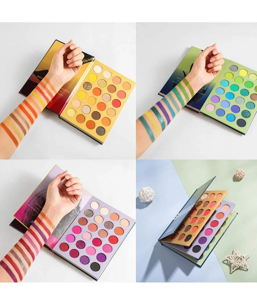 BEAUTY GLAZED Color Shades Book 72 Color Eyeshadow Palette