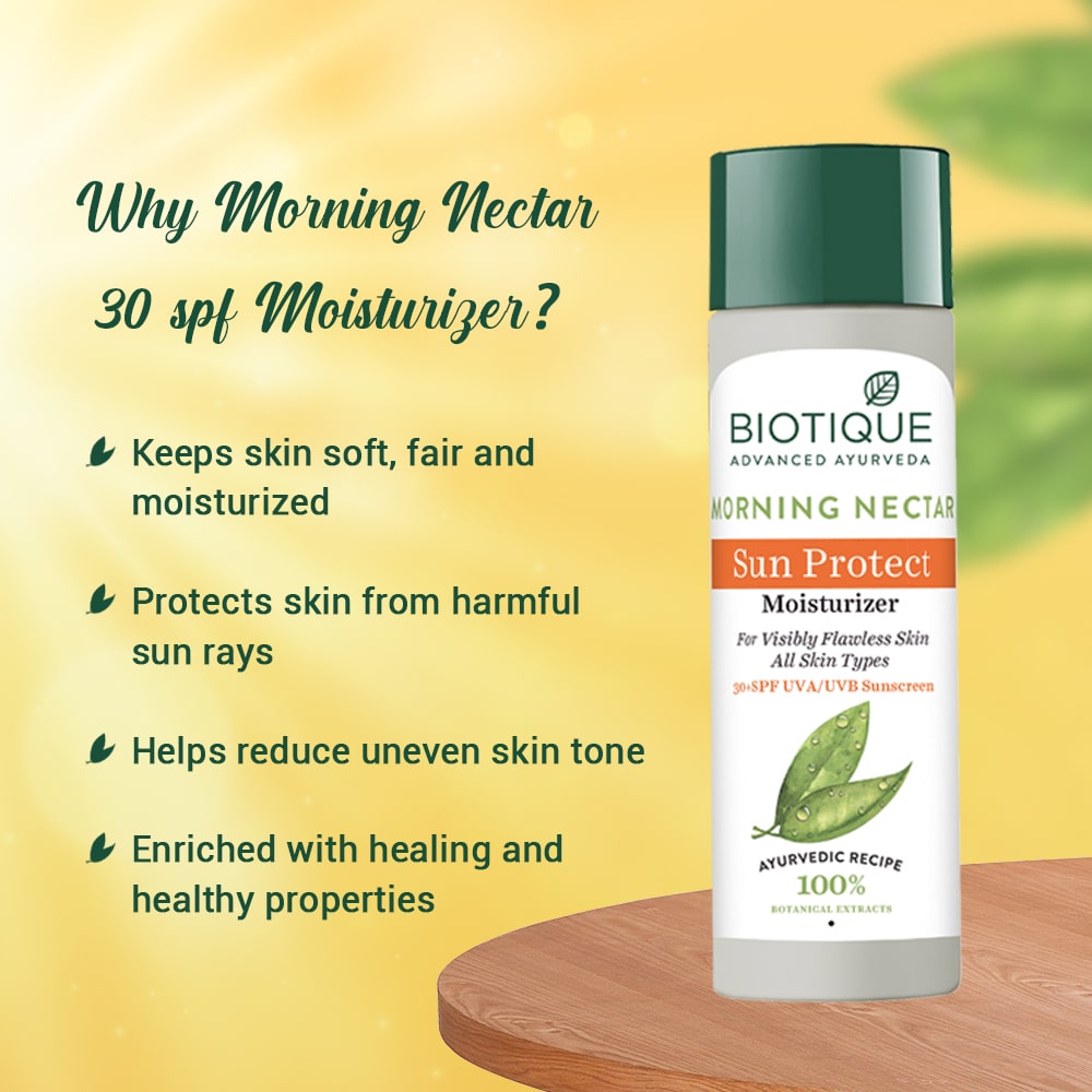 Biotique Morning Nectar Sun Protect Moisturizer (30+ Spf) 120ml