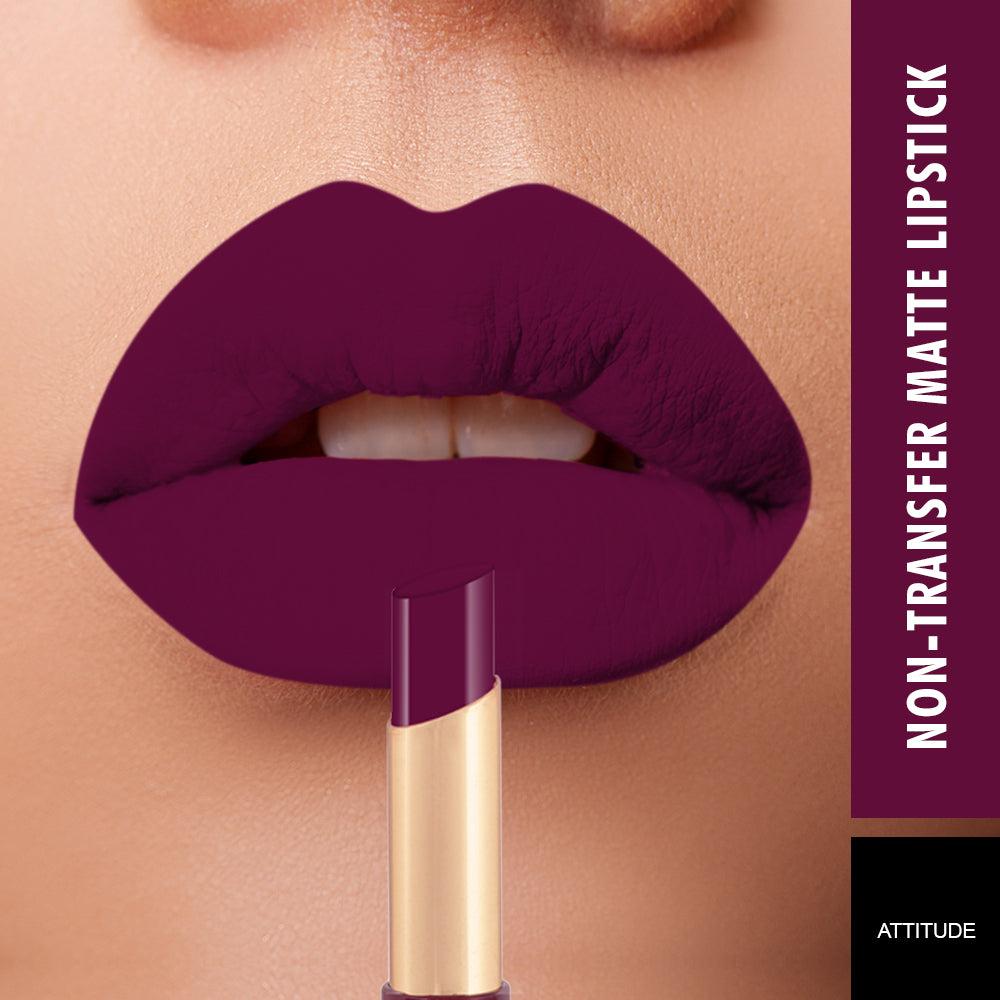 Swiss Beauty Non-transfer Matte Lipstick ATTITUDE