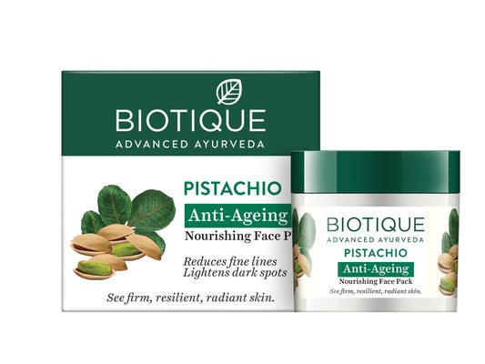 Biotique Pistachio Anti Ageing Nourishing Face Pack 50gm