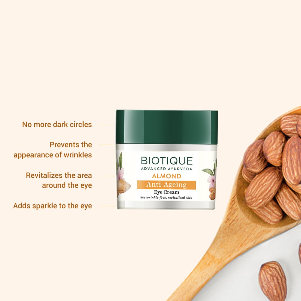 Biotique Almond Anti-Ageing Eye Cream 15g
