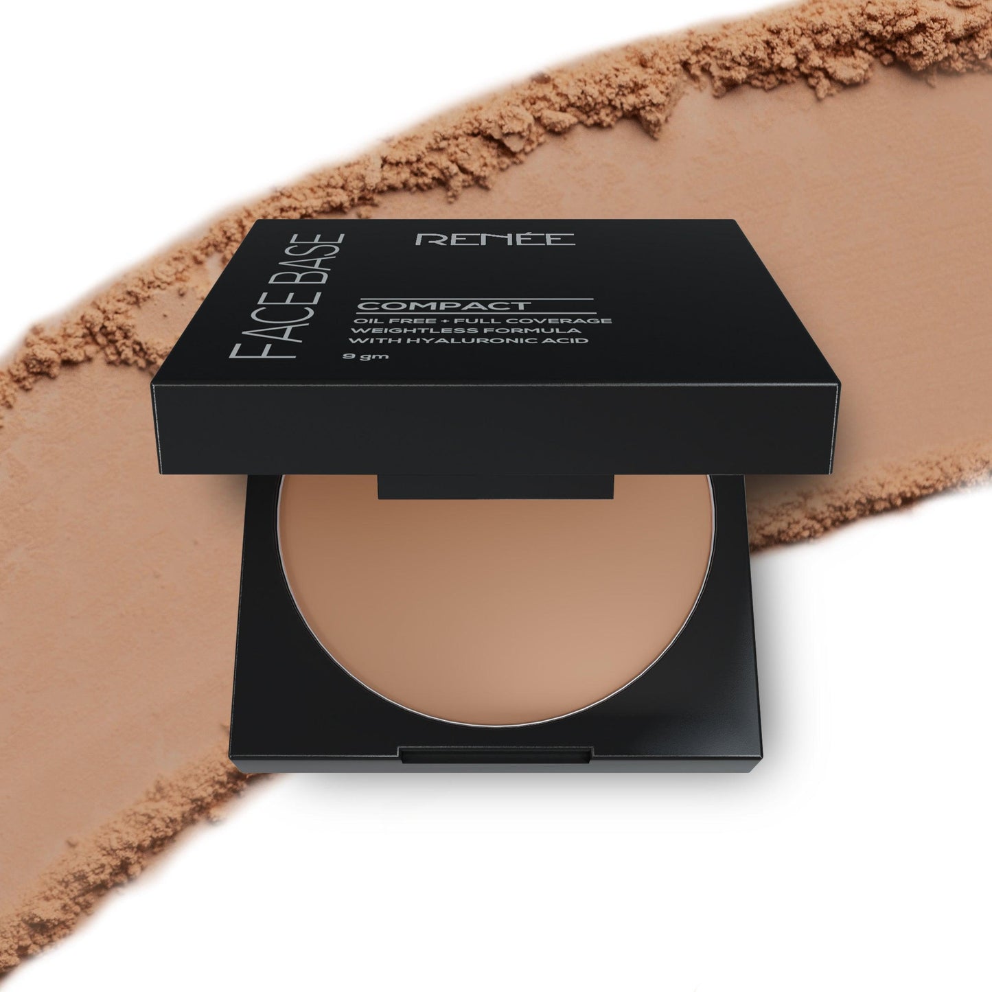 Renee Face Base Compact 9gm - Almond Beige