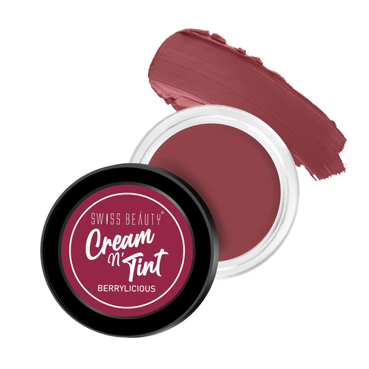 Swiss Beauty 3-in-1 Lip and Cheek Cream N' Tint BERRYLICIOUS