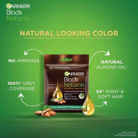 Garnier Black Naturals Shade 4 Natural Brown