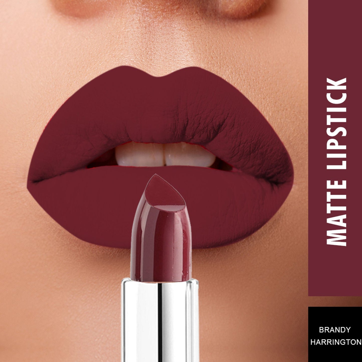 Swiss Beauty Pure Matte Lipstick BRANDY-HARRINGTON