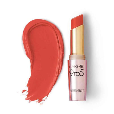 Lakmé 9 To 5 Primer + Matte Lip Color - Brick Blush