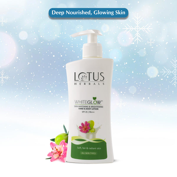 Lotus Herbals Whiteglow Skin Brightening Hand & Body Lotion Spf 25 Pa+++