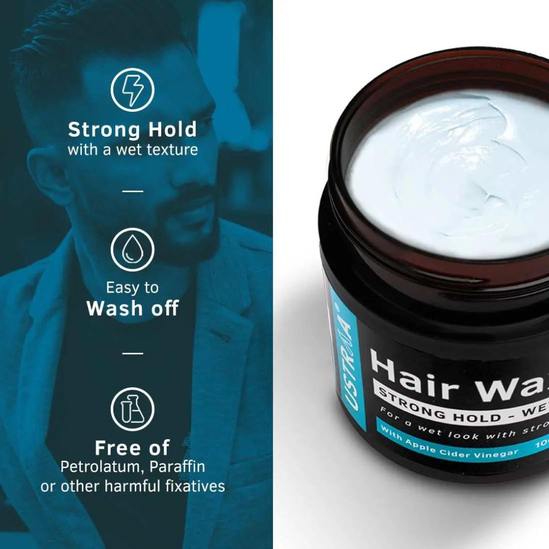 Ustra  Hair Wax Strong Hold - Wet Look - 100g